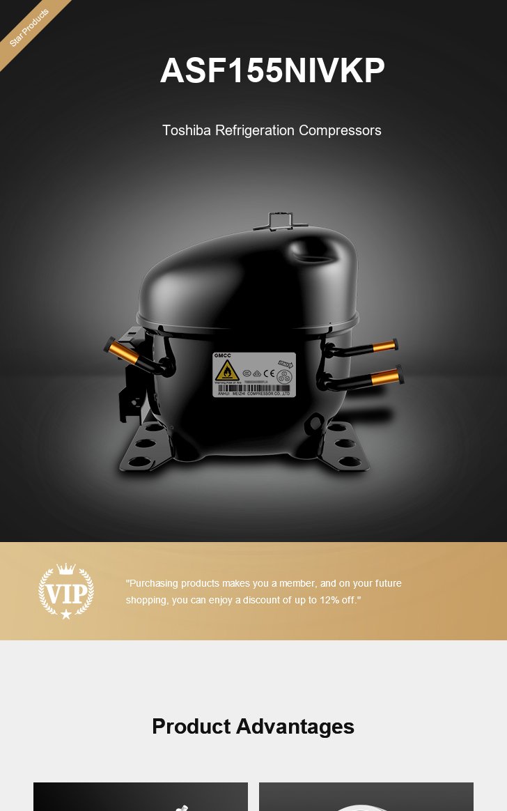 Toshiba Compressor ASF155NIVKP, technical parameters pdf, structure diagram